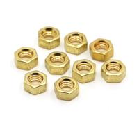 Dado di Fissaggio 1/2/5/10/20/50 pezzi M1.6 M2 M2.5 M3 M4 M5 M6 M8 M10 M12 M14 M16 DIN934 Dadi in ottone Rame Esagonale Dado esagonale(M14 1pc)