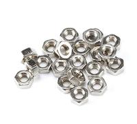 Dado di Fissaggio 100 pz Filettatura Metrica DIN934 M2 M2.5 M3 M4 M5 Dadi Esagonali In Acciaio(M3)