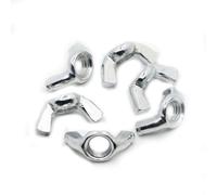 Dado di Fissaggio 5/10 pz M3 M4 M5 M6 M8 M10 M12 Acciaio al carbonio zincato Stringere a mano Dado Dadi a farfalla Dadi ad alette DIN315(M10 5pcs)