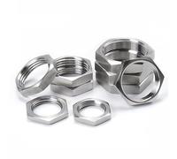 Dado di Fissaggio 5 pz M8 M10 M12 M14 M16 M18 M20 M22 M24 M25 M27 M30 Passo 1 1.5mm Metrico Femmina In Acciaio Inox 304 Dado di Bloccaggio Esagonale raccordo for tubo(M18x1mm(S22 H4))