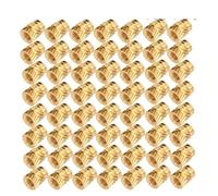 dado di ottone stampato in 3D, Inserto termico zigrinato in ottone M3*5.7-OD4.6 for stampante 3D, confezione da 50 o 100 pezzi(50PCS)