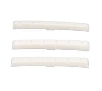 Dado Di Ricambio Per Chitarra In Osso 3 Pezzi Fondo Piatto Scanalato Per Chitarre Elettriche A 6 Corde Materiale Di Prima Qualità Suono Superiore Durata Prolungata