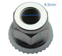 Dado di serraggio dentato per ruota da bicicletta ALGI ( 9.5 mm )