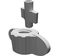 Dado e Manicotto Presa Migliorata con Ali Stampato 3D Strumento Fissaggio