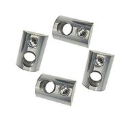 Dado elastico con scanalatura a T, Dadi a molla a T semicircolari M3-M8 for profili in alluminio 2020-4545, confezione da 20-100 pezzi(2020M5 100pcs)