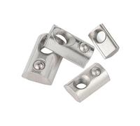 Dado elastico con scanalatura a T, Dado a T con molla a rullo M3-M8 da 20 pezzi sfera for profili estrusi in alluminio(20-M3)