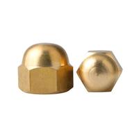 Dado esagonale a semicerchio con coperchio a cupola decorativo in ottone M10 da 10 pezzi