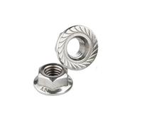 Dado esagonale con flangia, Dadi autobloccanti esagonali in acciaio inossidabile 304 con flangia esagonale(M8)