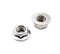 Dado esagonale con flangia, Dado di bloccaggio flangiato con testa esagonale in acciaio inossidabile(M12)