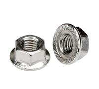 Dado esagonale con flangia, Dado di bloccaggio flangiato con testa esagonale in acciaio inossidabile(M8)