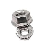 Dado esagonale con flangia, Dado flangiato Spinlock con testa esagonale in acciaio inossidabile(M12)