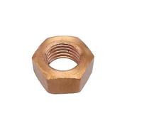 Dado esagonale conduttivo resistente alle alte temperature in rame rosso puro T2 Dadi esagonali M3 M4 M5 M6 M8 M10~M20 for vite e bullone(10Pcs M5)