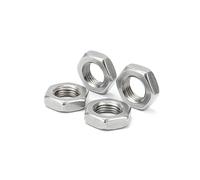 Dado esagonale filettato a sinistra 2PCS-10PCS, dado filettato grosso, dado esagonale sottile in acciaio inossidabile M10 M12~M24 M27 M30 304, dado esagonale filettato inverso,(M16*16 * 8 * 2(2pcs))