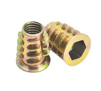 Dado esagonale, Flangia Esagonale Con Inserto Filettato Dadi for Mobili Metallici M4-M10 x 8-25mm Confezione Da 50(M10x20mm x50)