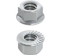 Dado Esagonale Flangiato Dentellato M 10 Ambrovit 200 Pezzi