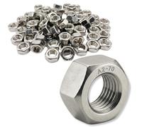 Dado esagonale in acciaio inox A2 M6 HU per viti, aste filettate, bulloni Ø 6mm / diam. 6 mm | Ecrous DIN 934 / ISO 4032 | Visserie inossidabile A2/70 (V2A/304) : LOT DE 500 Pcs - ProRaje