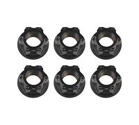 dado esagonale in titanio, Dadi flangiati esagonali Ti M10 Dado for accessori for freni di motociclette e biciclette(Black)