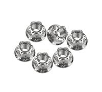 dado esagonale in titanio, Dadi flangiati esagonali Ti M10 Dado for accessori for freni di motociclette e biciclette(Clear)