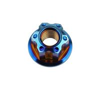 dado esagonale in titanio, Dadi flangiati esagonali Ti M16 Viti dadi Bulloni for motociclette Accessori for bici Bici(Blue)