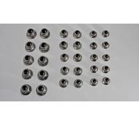 Dado Esagonale M6 M5 M4 10 Pezzi V2A NIRO Con Flangia Auto Serrante - Nut