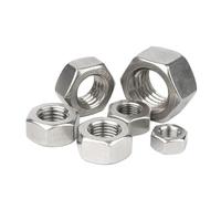 Dado esagonale pieno in acciaio inossidabile, Dado esagonale a passo fine metrico in acciaio inossidabile 304 A2-70 M4 M5 M6 M8 M10 M12 M14 M16 M18 M20 M22 M24 for vite e bullone(M12x1.5-2pcs)