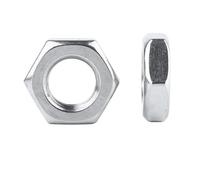 Dado esagonale pieno in acciaio inossidabile, Dado in acciaio 2/5/25 pezzi M2.5 M3 M4 M5 M6 M8 M10 M12 M14 M16 304 A2-70 in acciaio inossidabile piatto esagonale dado sottile controdado(M2.5 25pcs)