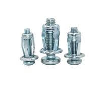 Dado espansibile a petalo Vite a dado con rivetto in metallo a forma di petalo, bullone esagonale, morsetto for, tendina, martinetto di espansione, dado, viti(10pcs M5x25)
