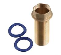 Dado fisso a vite in ottone per la riparazione di rubinetti di acqua calda fredda e parte in ottone resistente alla ruggine, compatibile con sistemi idraulici per lavello da cucina (8 cm)