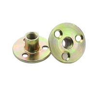 Dado flangiato Dado a tre fori, dado di bloccaggio in piastra di ferro, 2 pezzi for M6, M8, M10(Black)