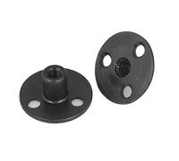 Dado flangiato Dado for piastra in ferro da 2 pezzi, dado for compensato for mobili M6 M8 M10 M12(M12x40 black zinc)