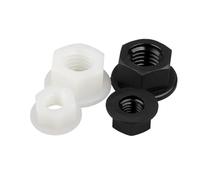Dado flangiato esagonale con testa esagonale in plastica e isolamento in nylon M3 M4 M5 M6 M8 M10 M12 DIN6923 10/50 pezzi(WHITE,10pcs M8)