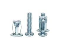 Dado for rivetti a petalo con vite ad espansione in acciaio | Robusto dado for rivetti a petalo in acciaio con profonda scanalatura trasversale e guida a doppia fessura(M4x20 (10Pcs))