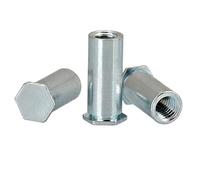 Dado for rivetto cieco in acciaio al carbonio zincato/perno for rivetto M2 M3 M4 M5 M6(50pcs M2x4)