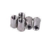 Dado for rivetto cieco zigrinato con inserto a testa svasata da 120 gradi in acciaio inossidabile 304(M12)