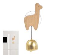 Dado in legno-campanello ecologico in legno, campanello in stile vintage | Alloggio fatto a mano in legno, campanellino a vento con motivi animali, campanello atmosferico, coltello