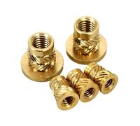 Dado in rame con flangia zigrinata con inserto hot melt in ottone M2-M8 | Dado for inclusione di iniezione for stampaggio a filo termico for la stampa 3D(M3x6.3xOD4.6 20pcs)