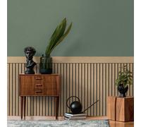 Dado Legno Asticelle Parati Wainscoting Mezza Muro AS Creation - Colore a Scelta