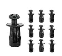 Dado metallico a forma di petalo M4 M5 M6 M8 Vite espansione Molly Jack Nut Jacknut Targa Fissaggio pannello Morsetto Rivetto(ScrewNut(10Set) Black,M8x21)