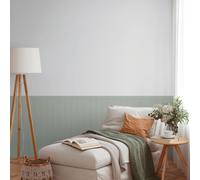 Dado Pannello Legno Asticelle Parati 39803-1 Verde Lusso Vinile AS Creation