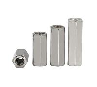 Dado per barra lunga, Dadi di accoppiamento esagonali in acciaio inossidabile 304 DIN6334 M3-M12 Confezione(2pcs M8x13-40mm)