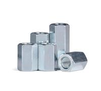 Dado per barra lunga, Dadi di accoppiamento esagonali placcati M6-M20 Confezione da 36 pz(M6x10x40-2pcs)