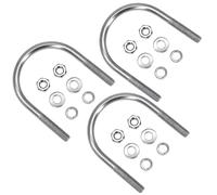 Dado per bulloni a U 2 set M6 104 mm larghezza interna 102 mm for installazioni edili parti meccaniche collegamento navi veicoli