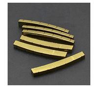 Dado per Chitarra 10Pcs Ottone Chitarra Inferiore Curvo Dado 6 String Intaglio In Ottone Placcato Oro Chitarra Elettrica Dado 43 * 3 * 5-4.5mm