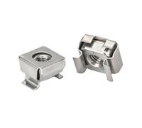 Dado per gabbia portacarte 10 pz m4 m5 m6 m8 Quartet Floating Nut Cassette Elastic Enclosure Card Cage Nuts(ZN-NI(10pcs),M5)