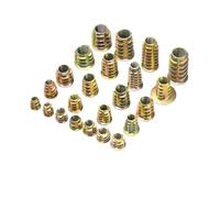 Dado per mobili con testa esagonale, Dadi con inserti filettati in lega di titanio da 50 pezzi for testa esagonale flangiata in legno M4-M10(M10X15)