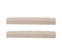 Dado Per Ponte In Osso A Sella Per Chitarra Elettrica Da 2 Pezzi A 6 Corde Per Accessori Per Chitarra Di Ricambio Di Ricambio(White)