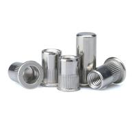 Dado per rivetto Dado per rivetto esagonale in acciaio inossidabile 304, tirare il dado per foro cieco del foro passante femmina, M4M5M6M8M10M12-304 foro cieco esagonale rivettatura M12 [2 pezzi]