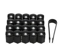 Dado per ruota auto styling 17 x 30 mm nero 20 pezzi/set copribulloni per dadi per ruote auto (colore: nero)