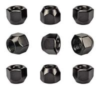 Dado per ruote, colore nero, confezione da 20, per cerchioni in acciaio