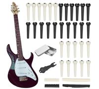 Dado per sella per chitarra, sella e dado per chitarra, ABS, accessorio multifunzionale in metallo per uomini, donne, ragazzi, giovani, adolescenti, resistente e facile da installare, 0,81 x